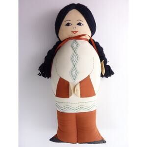 Vintage Worry Doll Cloth Handsewn Magna Peru Doll Maena